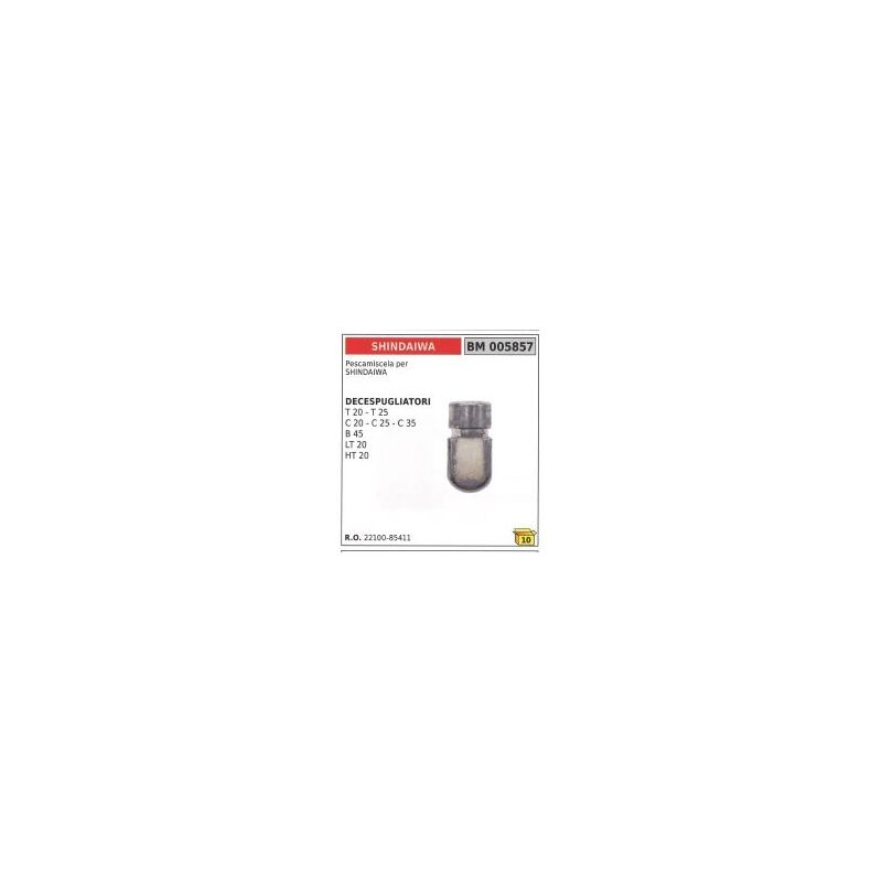 foto del prodotto pescamiscela shindaiwa decespugliatore t20 t25 c25 c35 b45 lt20 ht20