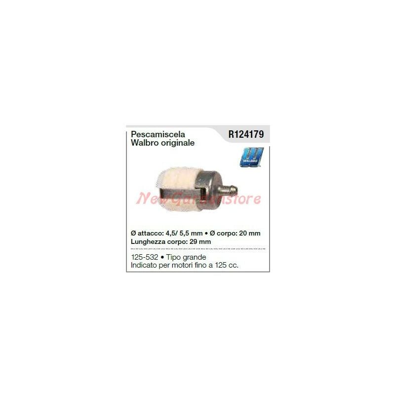 foto del prodotto pescamiscela walbro per motosega 125 532 tipo grande r124179