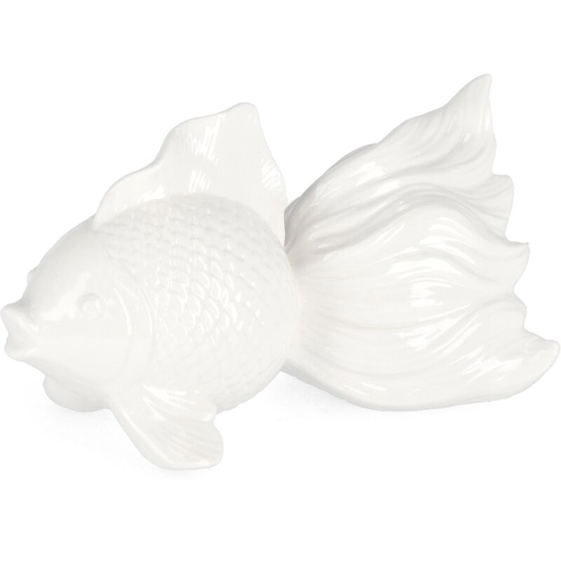 immagine 0 del prodotto pesce favignana in porcellana con varie tonalit di colore 20 x 12.1 x h 11.4cm bianco