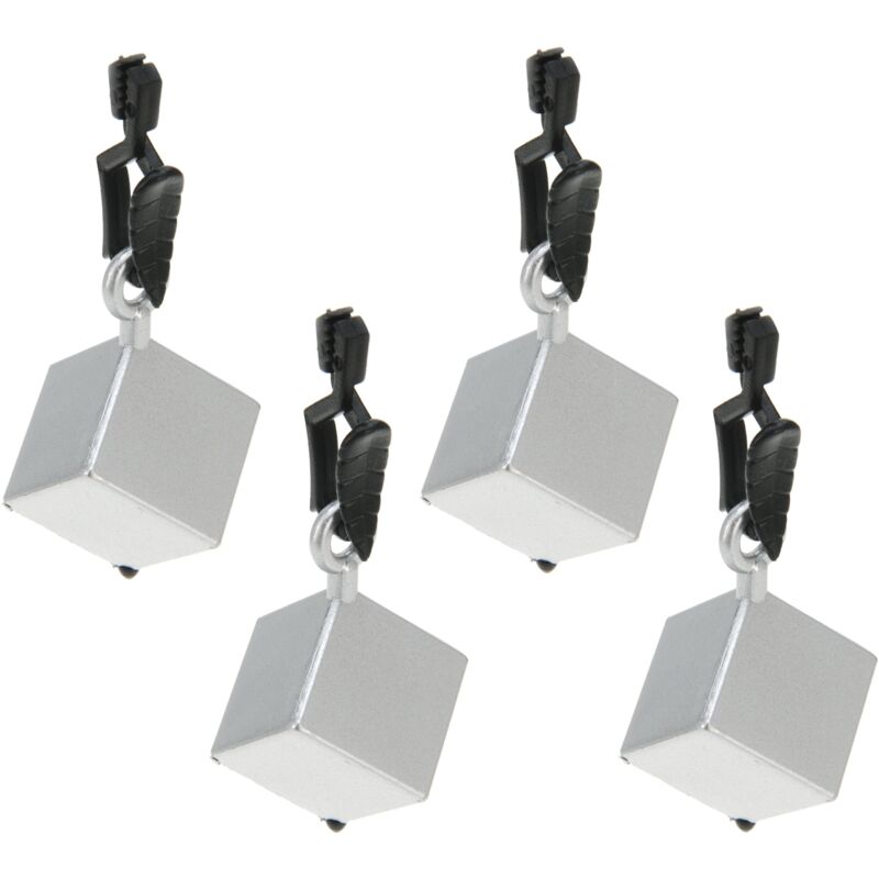 foto del prodotto pesi per tovaglia cubo, porta tovaglie, clip per tovaglia, attacco per tovaglia, pesi per tovaglia, 4 pezzi, 54203 venilia