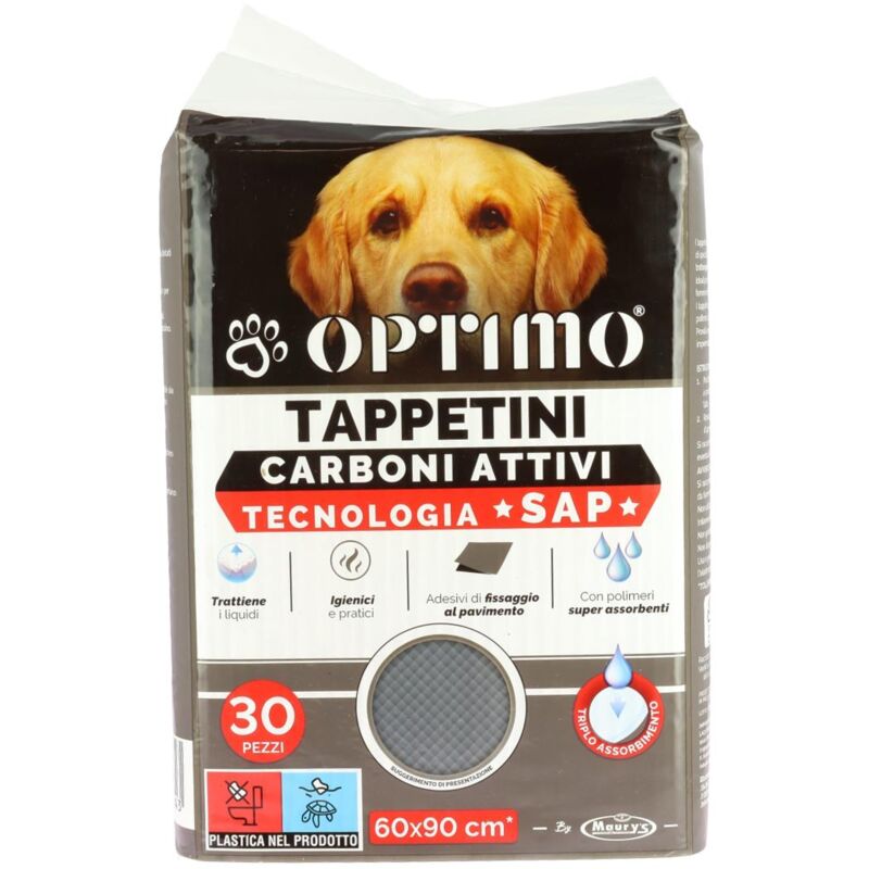 foto del prodotto pet tappetino 60x90 cm in confezione da 30pz con carboni attivi optimo