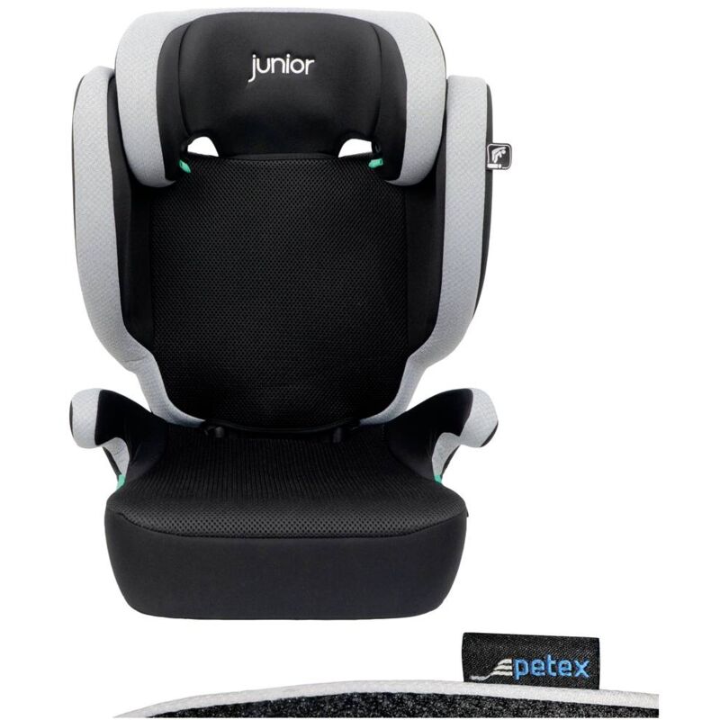 foto del prodotto petex basic plus 1601 grau hdpe nach ece r129 seggiolino per bambini grigio