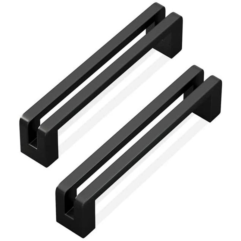 foto del prodotto petites ecrevisses 10 pack maniglie per armadio design moderne maniglie per mobili cassetto con viti nero 96mm