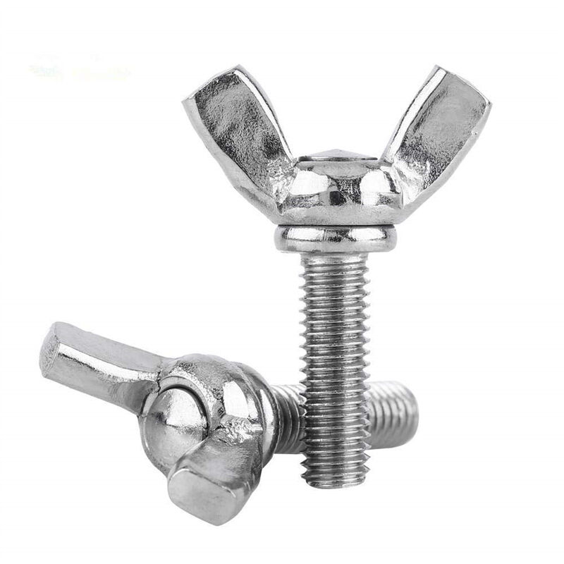 foto del prodotto petites ecrevisses 10 pcs viti a farfalla in acciaio inox m10x40mm bullone ad alette per domestico o industriale