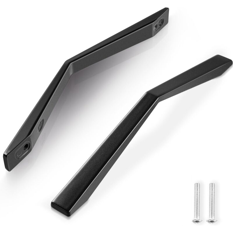 foto del prodotto petites ecrevisses 10 pezzi maniglia per cassetto moderno maniglie decorazione per porta mobili armadio com con viti nero 128mm