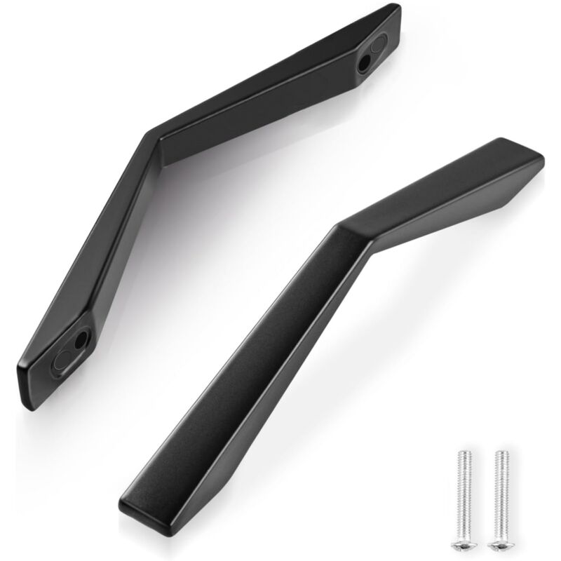 foto del prodotto petites ecrevisses 10 pezzi maniglia per cassetto moderno maniglie decorazione per porta mobili armadio com con viti nero 96mm