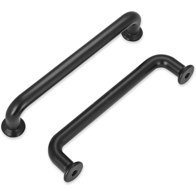 foto del prodotto petites ecrevisses 10 pezzi maniglia per mobili moderni maniglie per cassetti armadio con viti nero 96mm