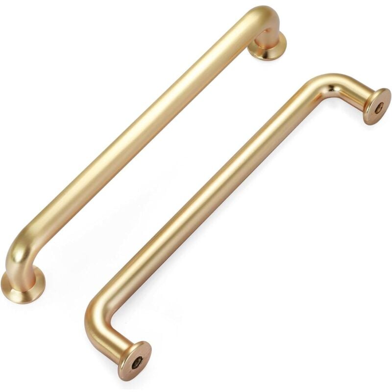 foto del prodotto petites ecrevisses 10 pezzi maniglia per mobili moderni maniglie per cassetti armadio con viti oro 128mm