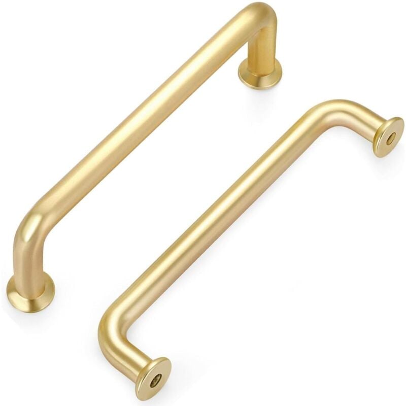 foto del prodotto petites ecrevisses 10 pezzi maniglia per mobili moderni maniglie per cassetti armadio con viti oro 96mm