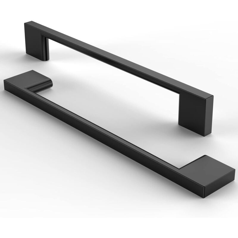 foto del prodotto petites ecrevisses 10 pezzi maniglie per mobili cassetti maniglie per mobili moderne per armadietto con viti nero 160mm