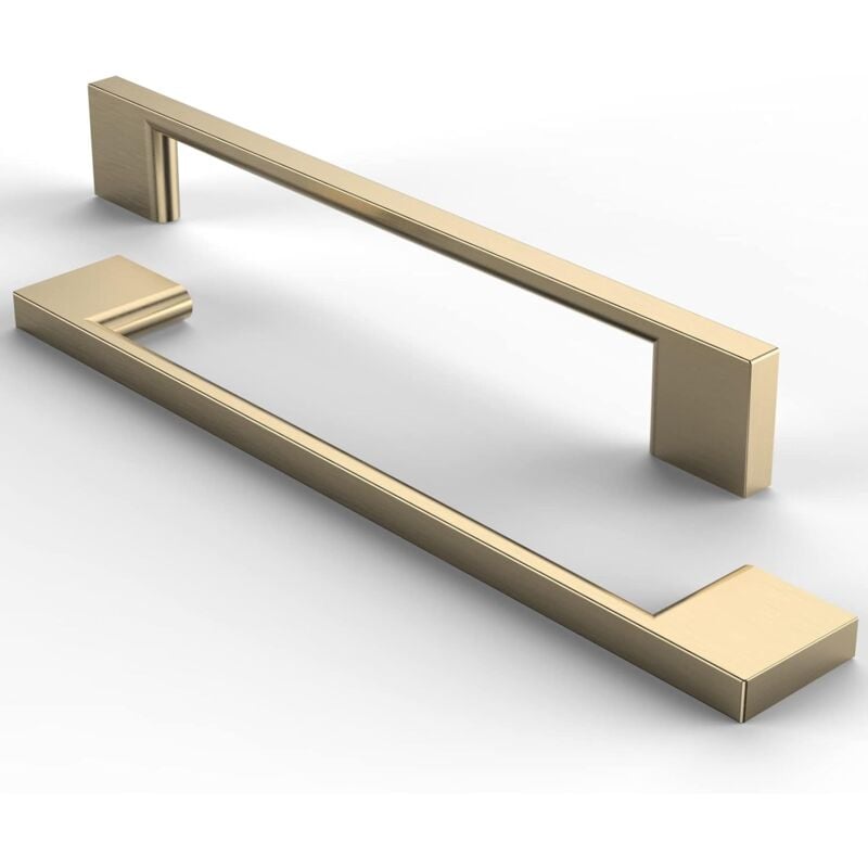 foto del prodotto petites ecrevisses 10 pezzi maniglie per mobili cassetti maniglie per mobili moderne per armadietto con viti oro spazzolato 160mm