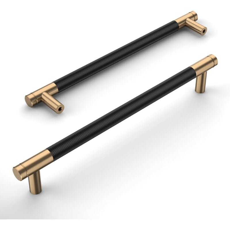 foto del prodotto petites ecrevisses 10 pezzi maniglie per mobili maniglie armadio in metallo maniglia per porta cassetto con viti nero 192mm