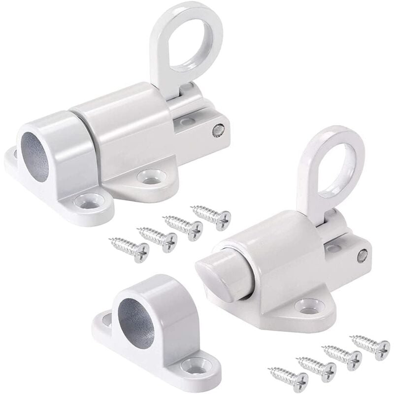 foto del prodotto petites ecrevisses 2 pezzi bullone molla porta lega chiavistello serratura della porta con viti per porta finestre armadio bianco