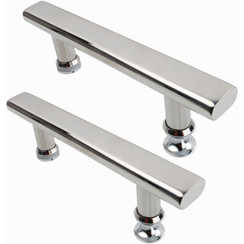 foto del prodotto petites ecrevisses 2 pezzi maniglie per porta doccia in acciaio inox 145mm cromato maniglia per porte in vetro per cucina bagno