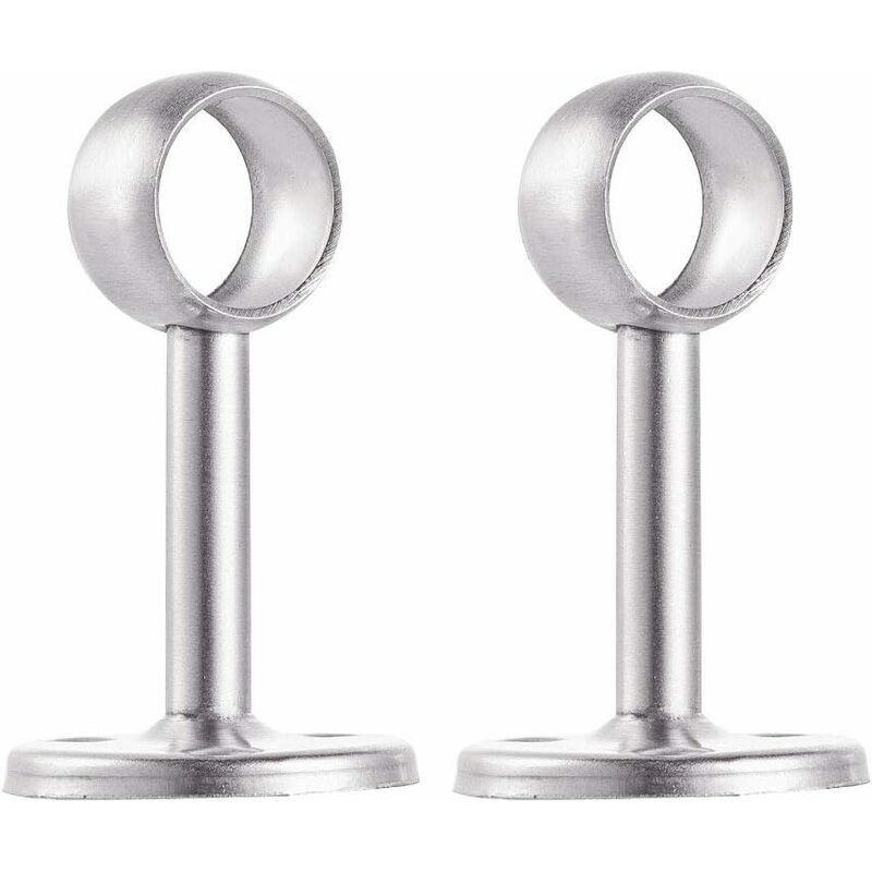 foto del prodotto petites ecrevisses 2 pezzi supporto per asta per tenda soffitto 19mm supporto bastone per tende acciaio inox con viti