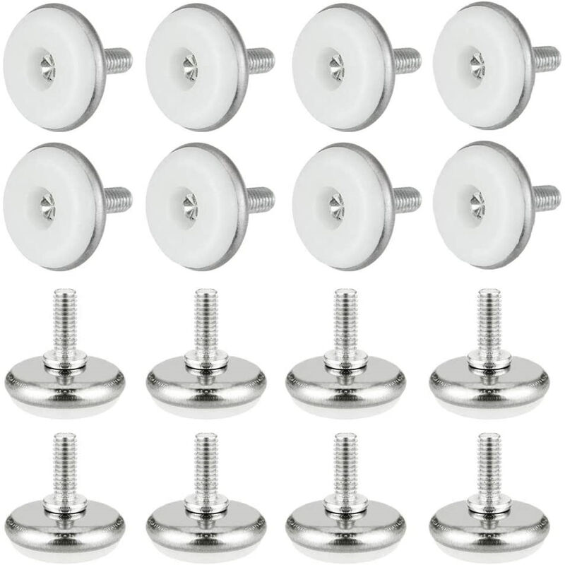 foto del prodotto petites ecrevisses 30 pcs piedini livellanti per mobili regolabili m6x15mm piedino per divano sedia guardaroba