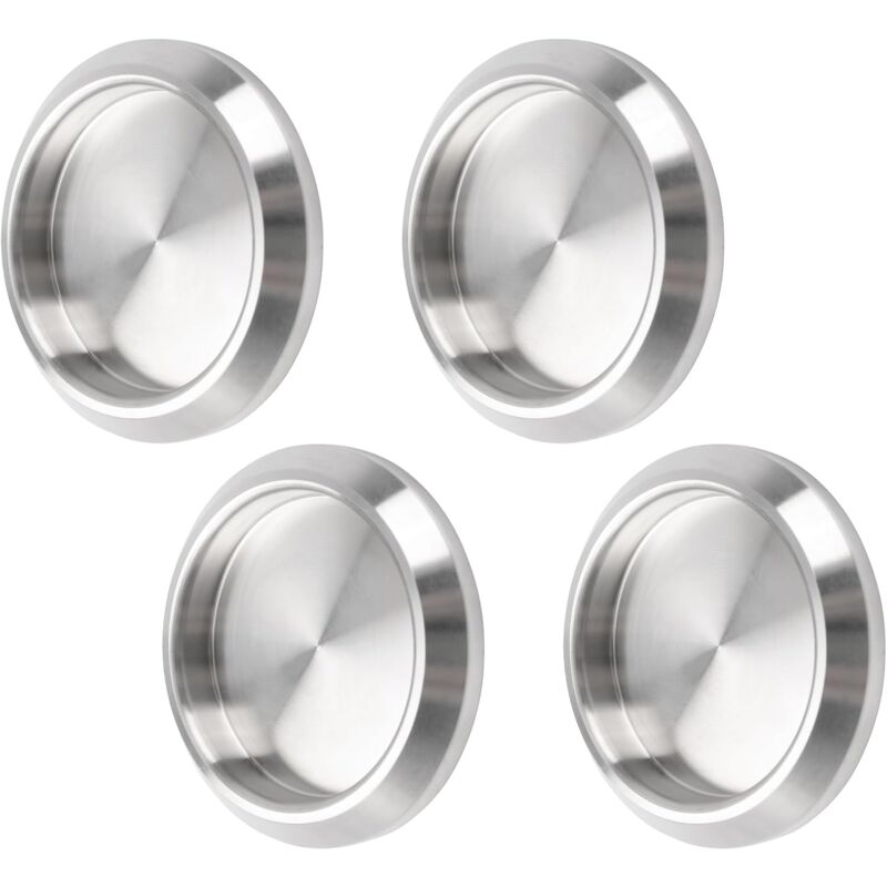 foto del prodotto petites ecrevisses 4 pcs maniglia per porta scorrevole maniglia per mobili maniglie autoadesiva per porte finestre armadio argento