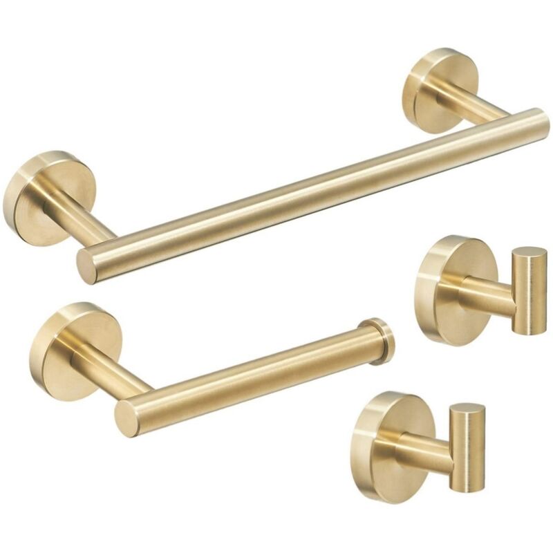 foto del prodotto petites ecrevisses 4 pcs portasciugamani in acciaio inox porta carta igienica gancio da bagno a parete accessori da bagno dorato