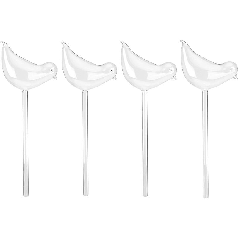 foto del prodotto petites ecrevisses 4 pezzi irrigazione goccia automatica in vetro forma di uccellino sistema sfere per irrigazione