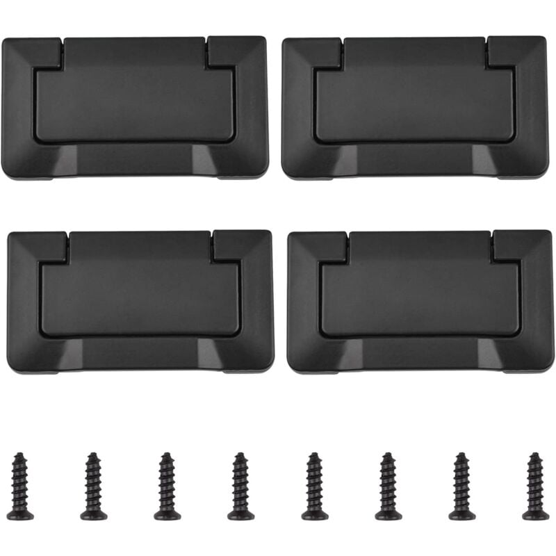 foto del prodotto petites ecrevisses 4x maniglia per mobili moderne maniglia per cassetto con maniglie per armadio guardaroba con viti nero