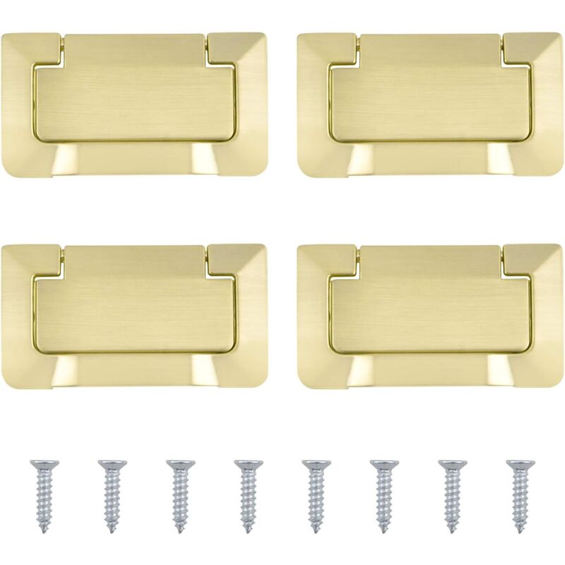 foto del prodotto petites ecrevisses 4x maniglia per mobili moderne maniglia per cassetto con maniglie per armadio guardaroba con viti oro