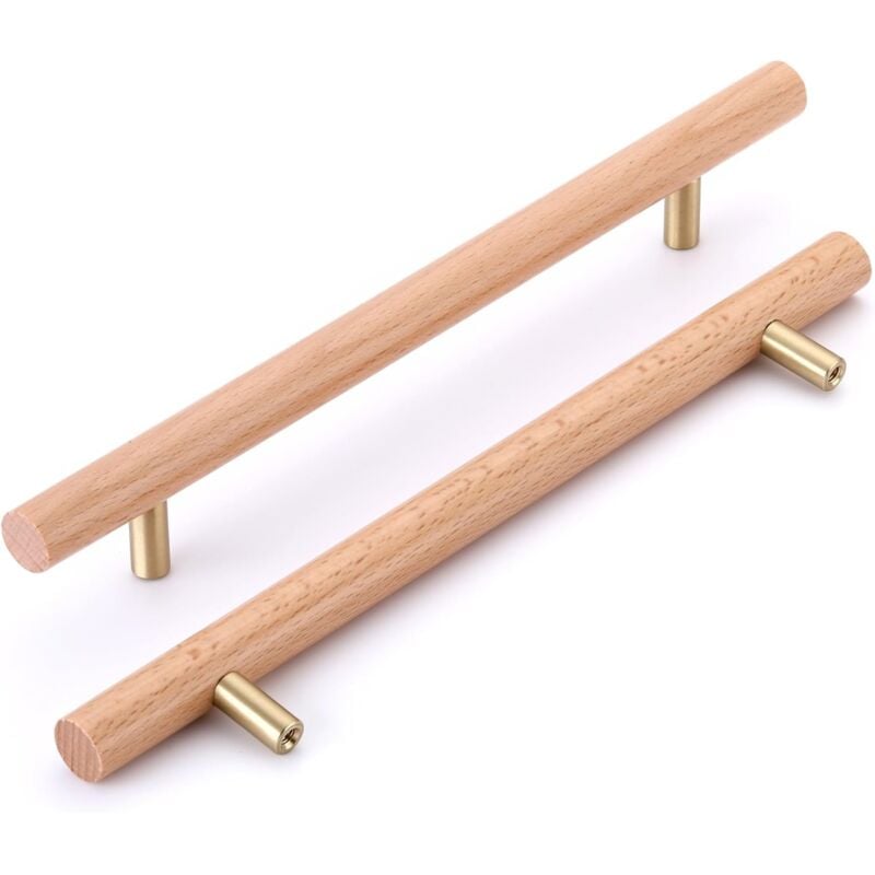 foto del prodotto petites ecrevisses 6 pezzi maniglia per mobili armadi in legno maniglia moderna per armadietto cassettiera con viti 160mm