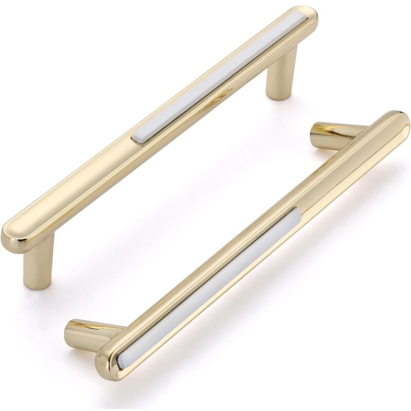 foto del prodotto petites ecrevisses 6 pezzi maniglia per mobili da cucina stile europeo maniglia per porta armadio cassetto con viti bianco 128mm