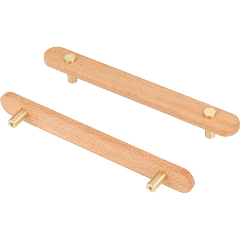 foto del prodotto petites ecrevisses 6 pezzi maniglie per armadi in legno con viti maniglia moderna per mobili cassettiera armadio 160mm