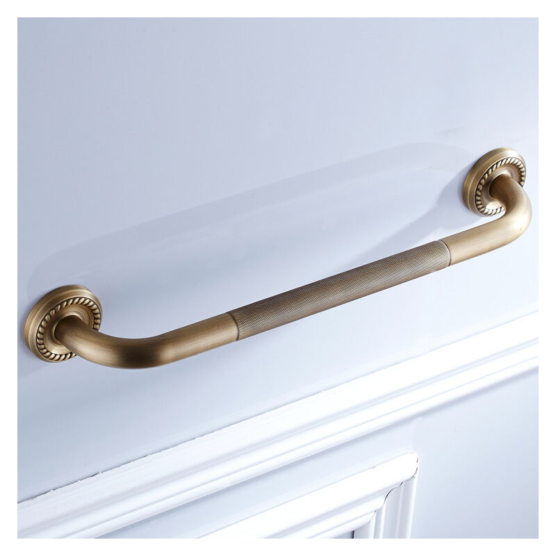 foto del prodotto petites ecrevisses maniglione da bagno vintage 50cm maniglia di sicurezza antiscivolo retr intagliata per bambini disabili gravidanza bronzo