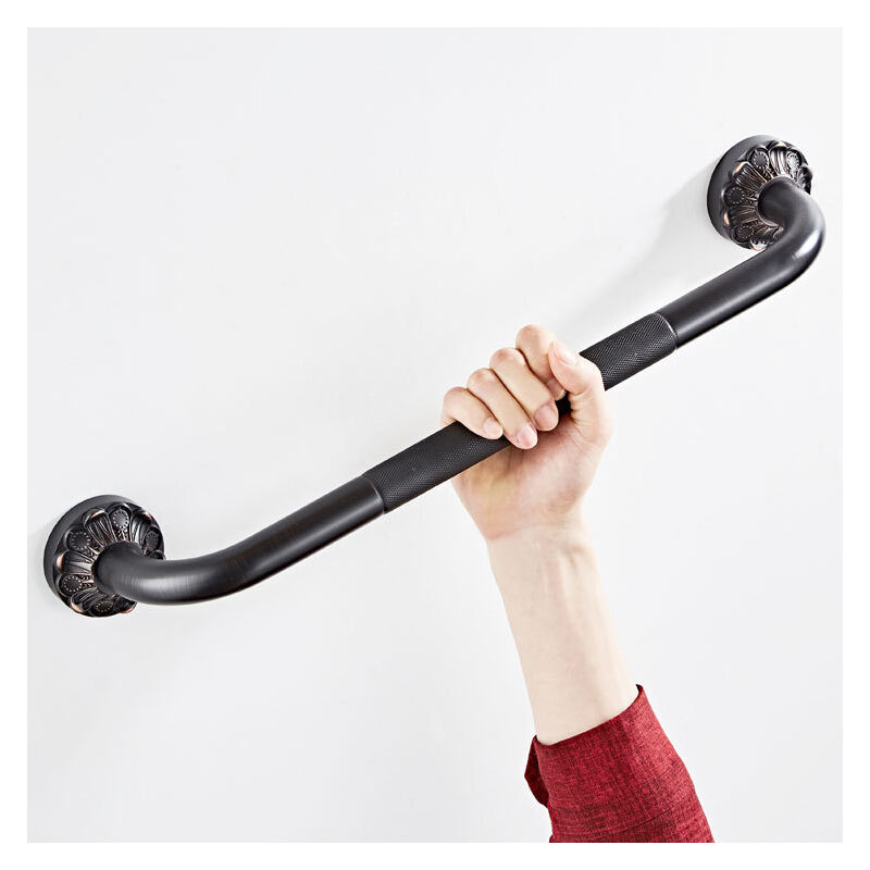 foto del prodotto petites ecrevisses maniglione da bagno vintage 50cm maniglia di sicurezza in ottone per doccia montaggio a parete nero