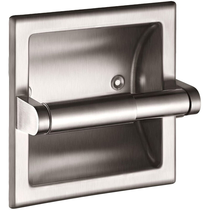 foto del prodotto petites ecrevisses porta carta igienica ad incasso in acciaio inossidabile portarotolo moderno per cucina bagno toilette nichel spazzolato