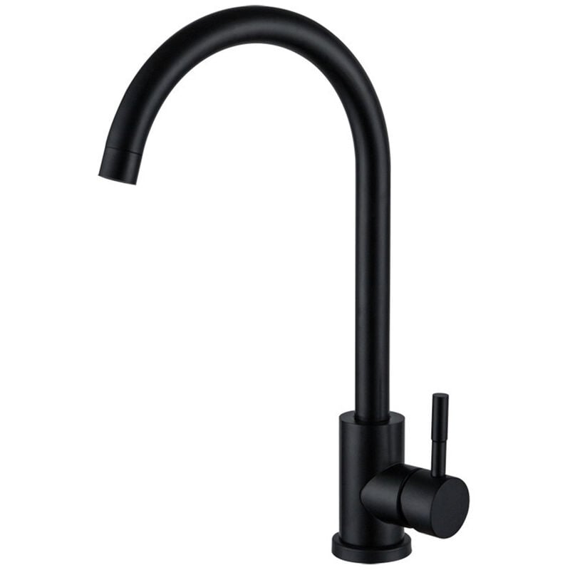 foto del prodotto petites ecrevisses rubinetto da cucina in acciaio inox bocca alta miscelatore monocomando lavello girevole a 360 acqua calda e fredda