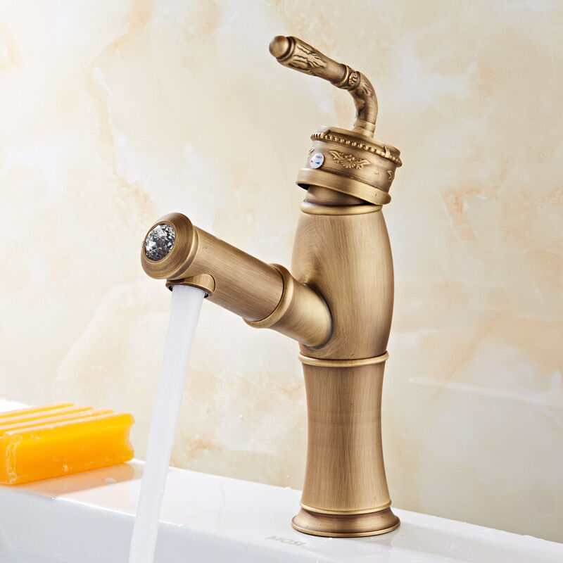 foto del prodotto petites ecrevisses rubinetto lavabo estraibile miscelatore monocomando da bagno vintage calda e fredda regolabile