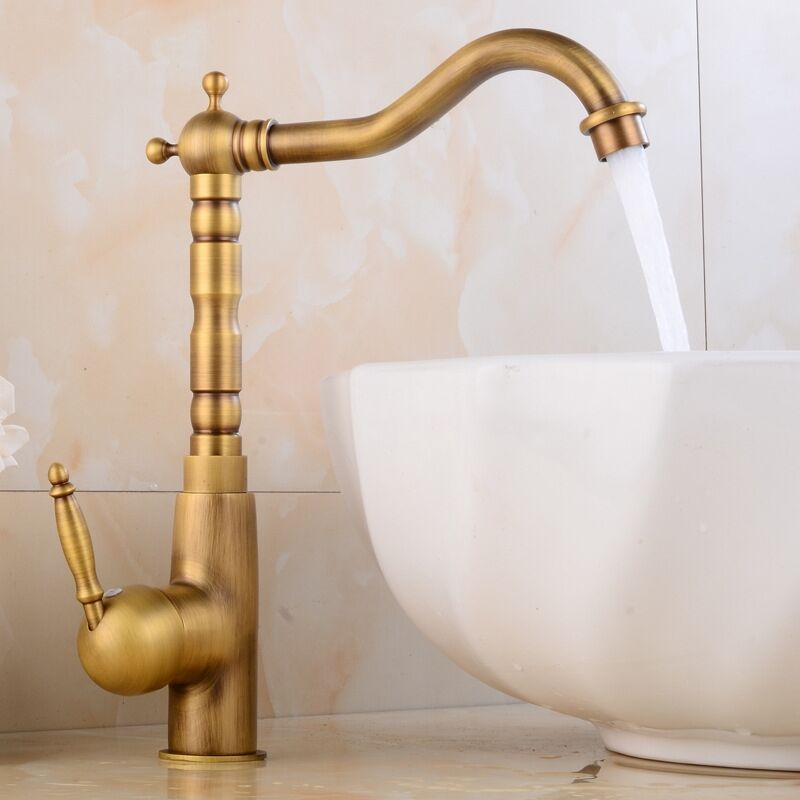 foto del prodotto petites ecrevisses rubinetto per lavabo retr miscelatore da bagno bronzo miscelatore da cucina in ottone acqua calda e fredda disponibile
