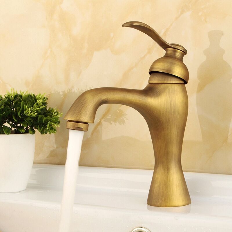 foto del prodotto petites ecrevisses rubinetto per lavabo retr rubinetto bagno in ottone miscelatore monocomando per cucina caldo e freddo regolabile 3 8 