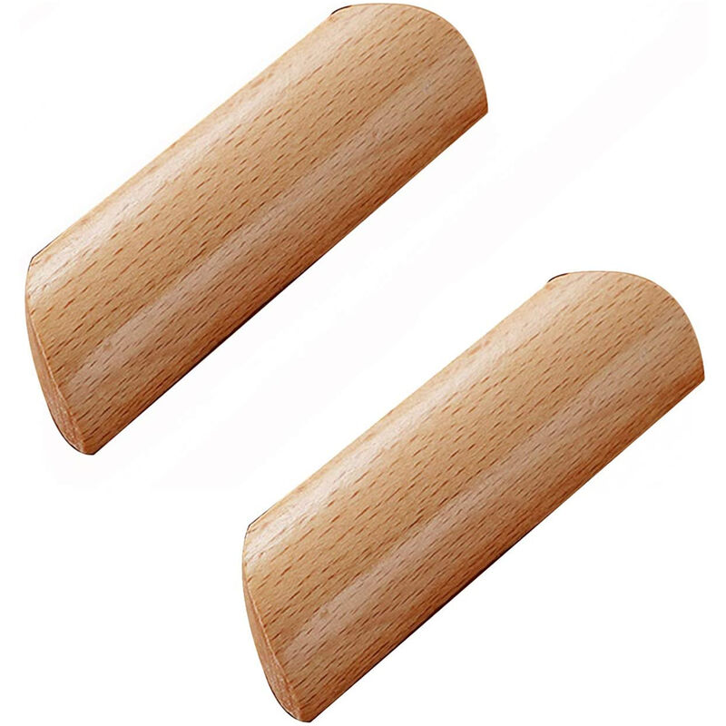 foto del prodotto petites ecrevisses set di 10 maniglie armadio in legno maniglia per mobili cassetti con viti 64mm