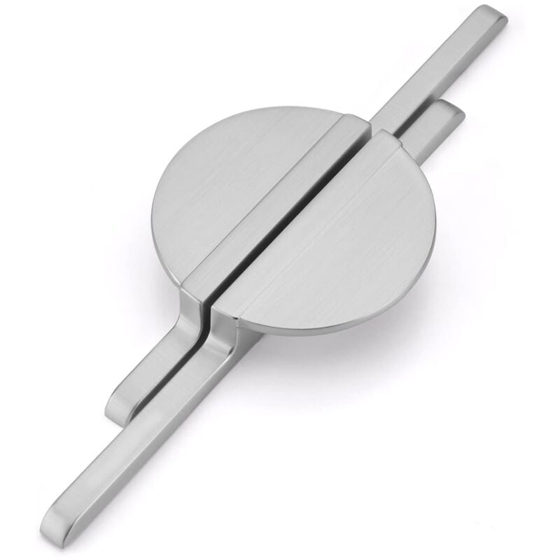 foto del prodotto petites ecrevisses set di 2 maniglie per mobili moderni pomelli per cassetti armadi cassettiere contiene viti argento 191mm