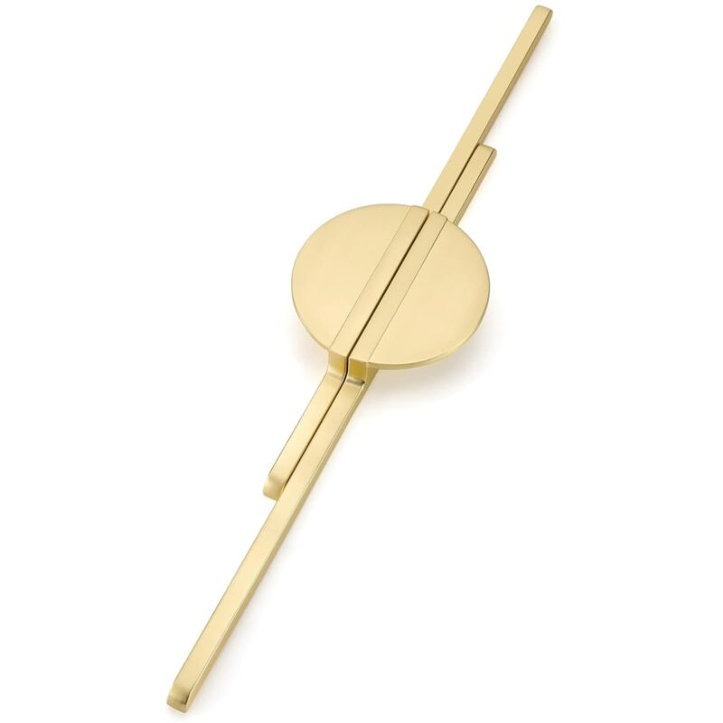 foto del prodotto petites ecrevisses set di 2 maniglie per mobili moderni pomelli per cassetti armadi cassettiere contiene viti dorato 318mm