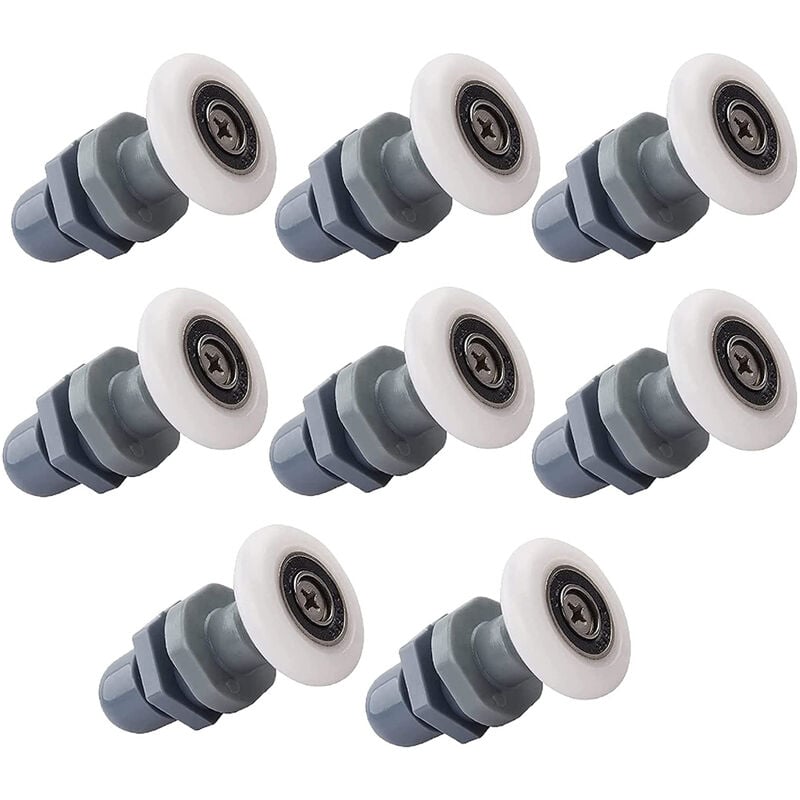 foto del prodotto petites ecrevisses set di 8 rotelle per porta della doccia rotelle box doccia adatto per porte in vetro spessore 4 6mm 25mm