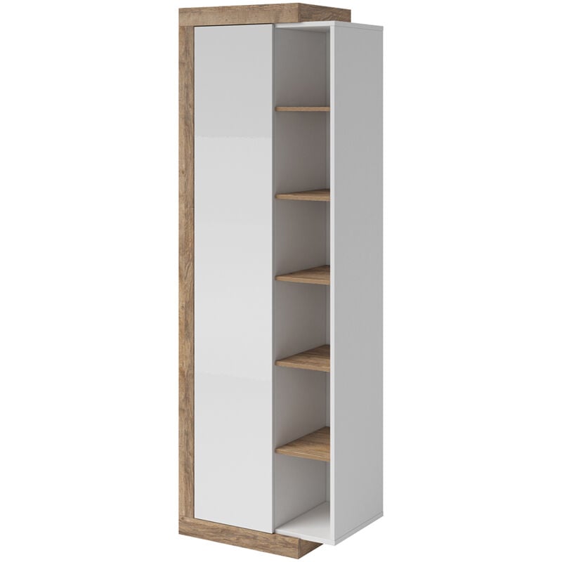 foto del prodotto petits meubles armadio 1 anta azior bianco e marrone 200cm