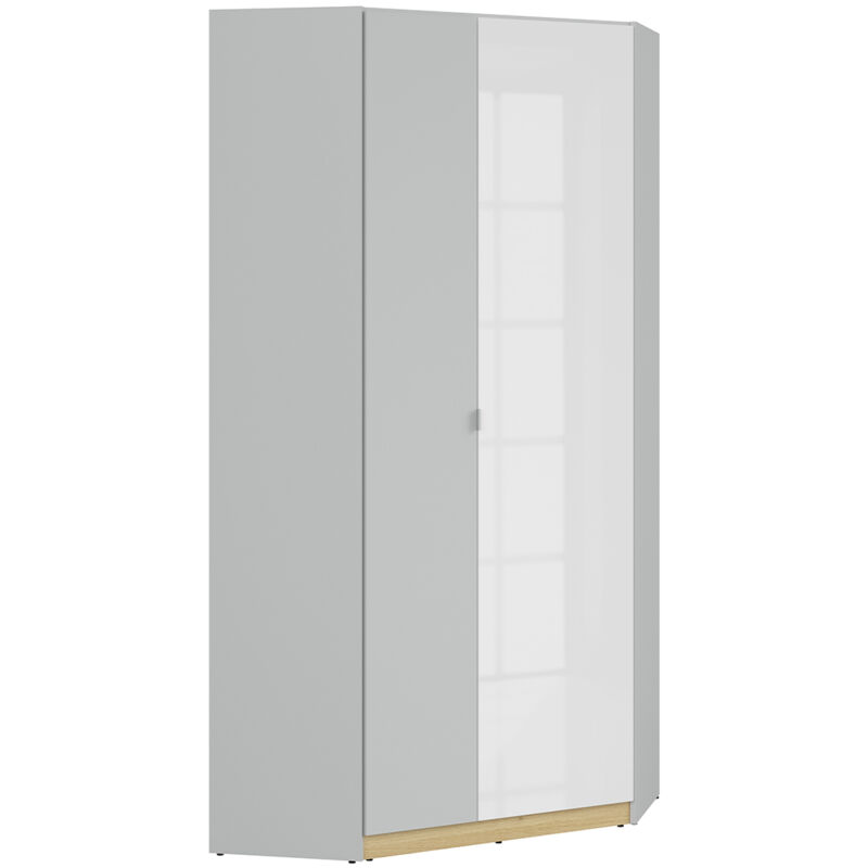 foto del prodotto petits meubles armadio 2 ante pop grigio e bianco 200cm