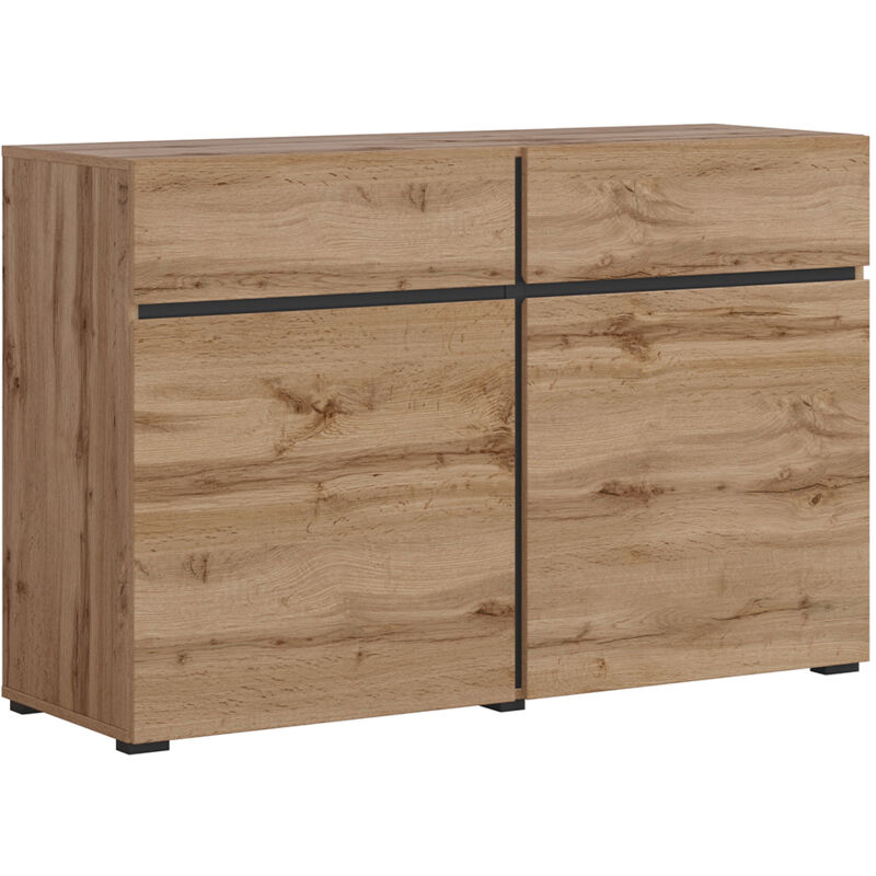 foto del prodotto petits meubles buffet 2 ante 2 cassetti lilia marrone 78cm