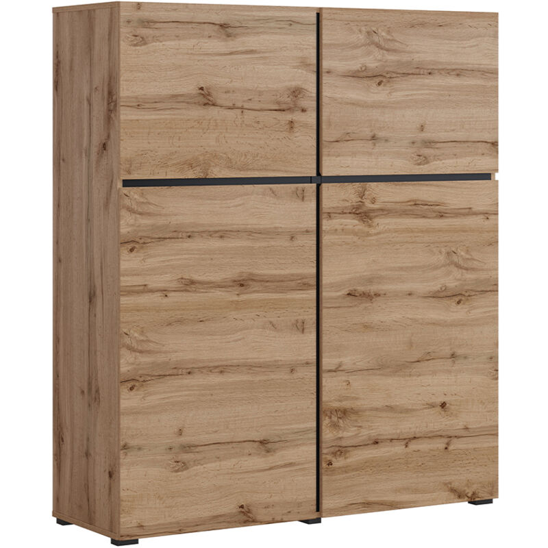 foto del prodotto petits meubles buffet 4 ante lilia marrone 139cm