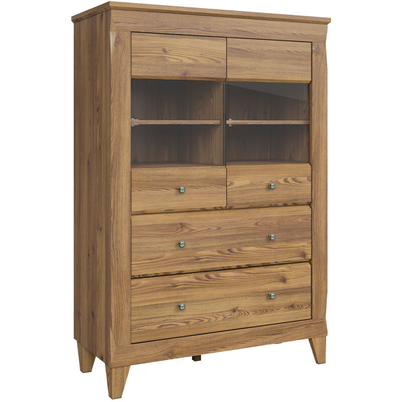 foto del prodotto petits meubles credenza 2 ante 2 cassetti raya marrone 150cm