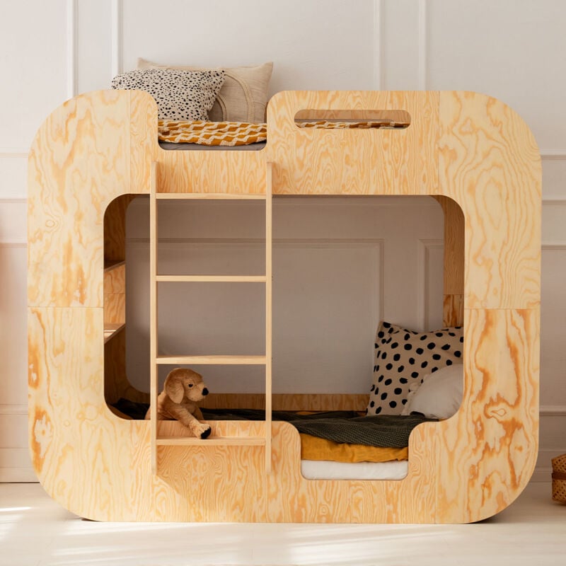 foto del prodotto petits meubles letto a castello 90x200 scala sinistra compresa la base nad ge bois