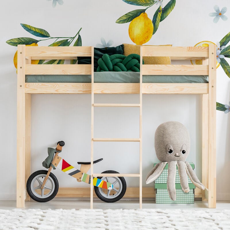 foto del prodotto petits meubles letto a mezza altezza 90x190 con rete a doghe georges bois