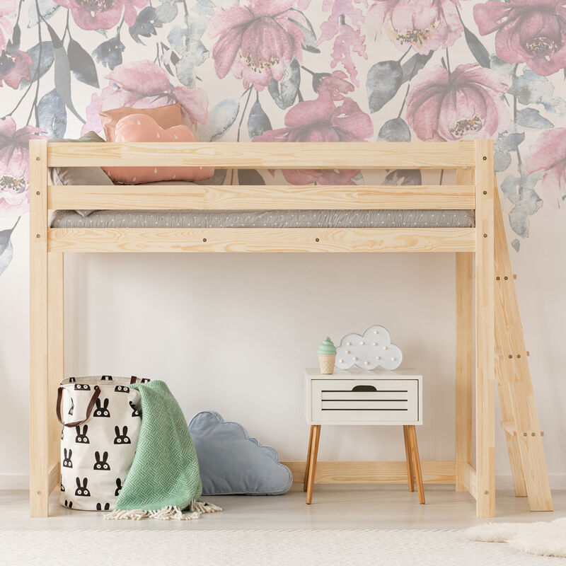 foto del prodotto petits meubles letto a mezza altezza 90x200 con rete a doghe mark bois