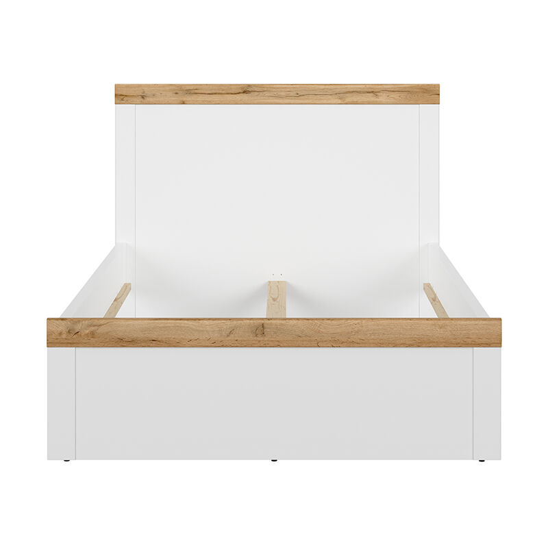 foto del prodotto petits meubles letto singolo hella bianco e marrone 120x200cm