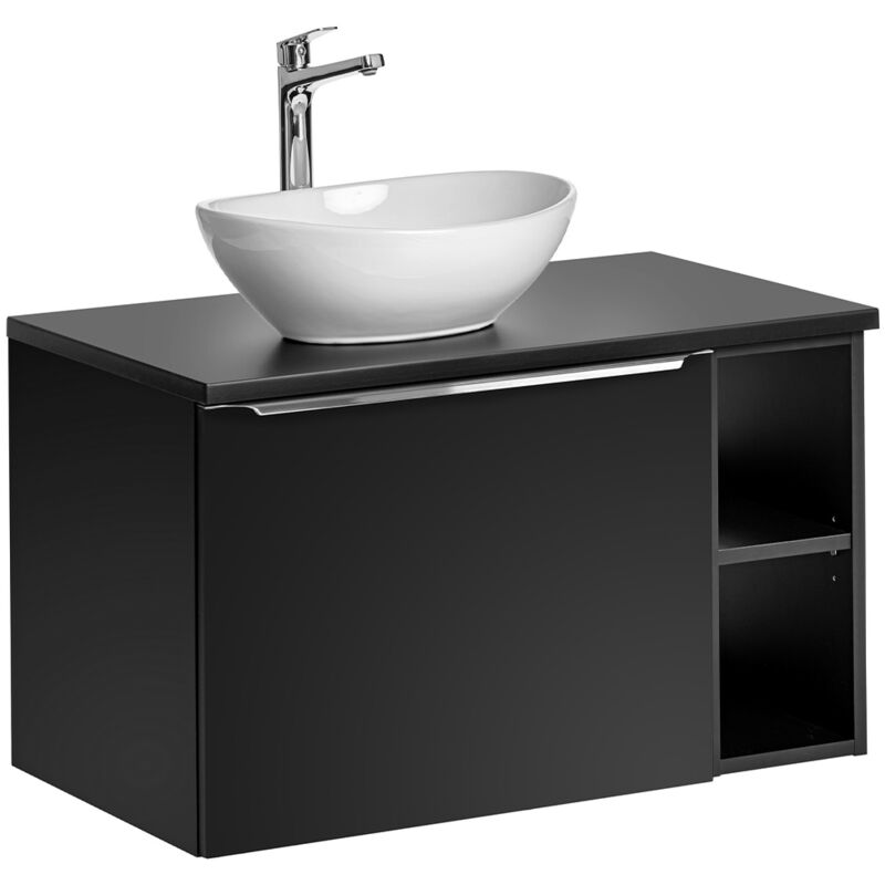foto del prodotto petits meubles mobile bagno con lavabo ros nero 80cm