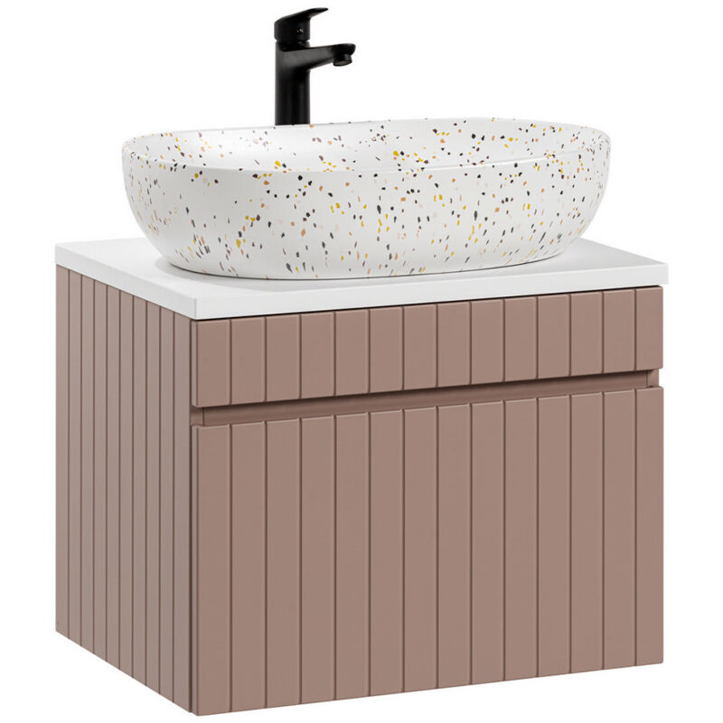 foto del prodotto petits meubles mobile bagno con lavabo zelie rosa 60cm